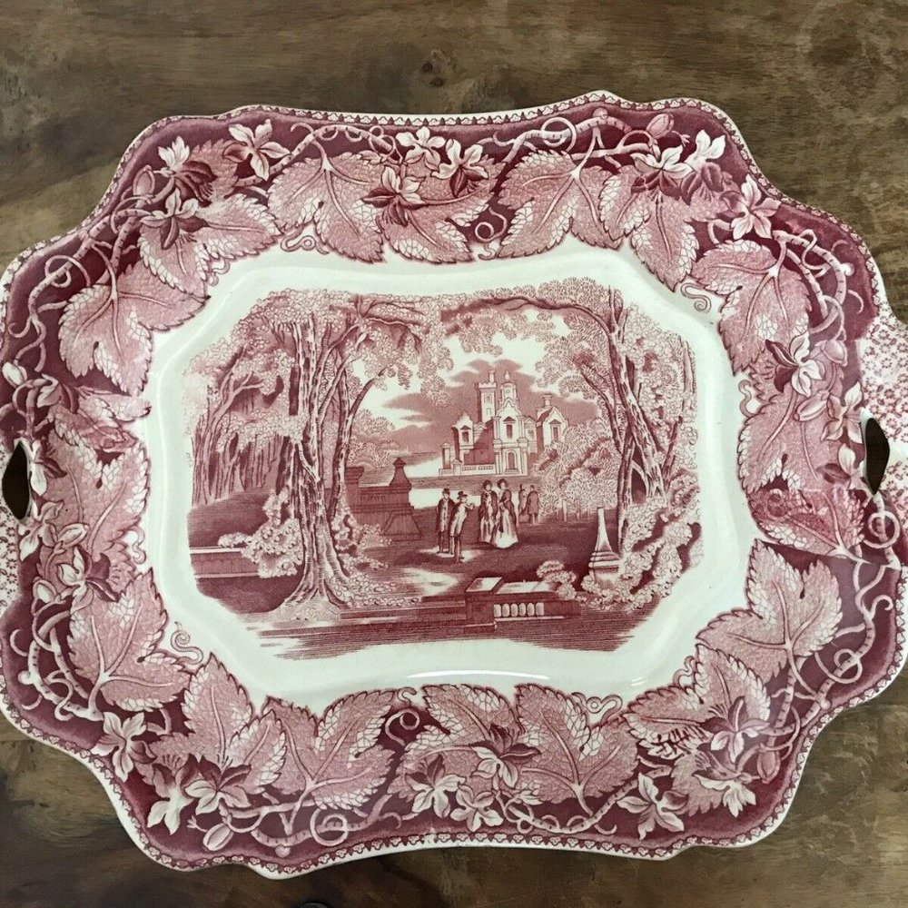 Mason's Vista Pink Ironstone Soup Tureen Set - Picture 5 of 12